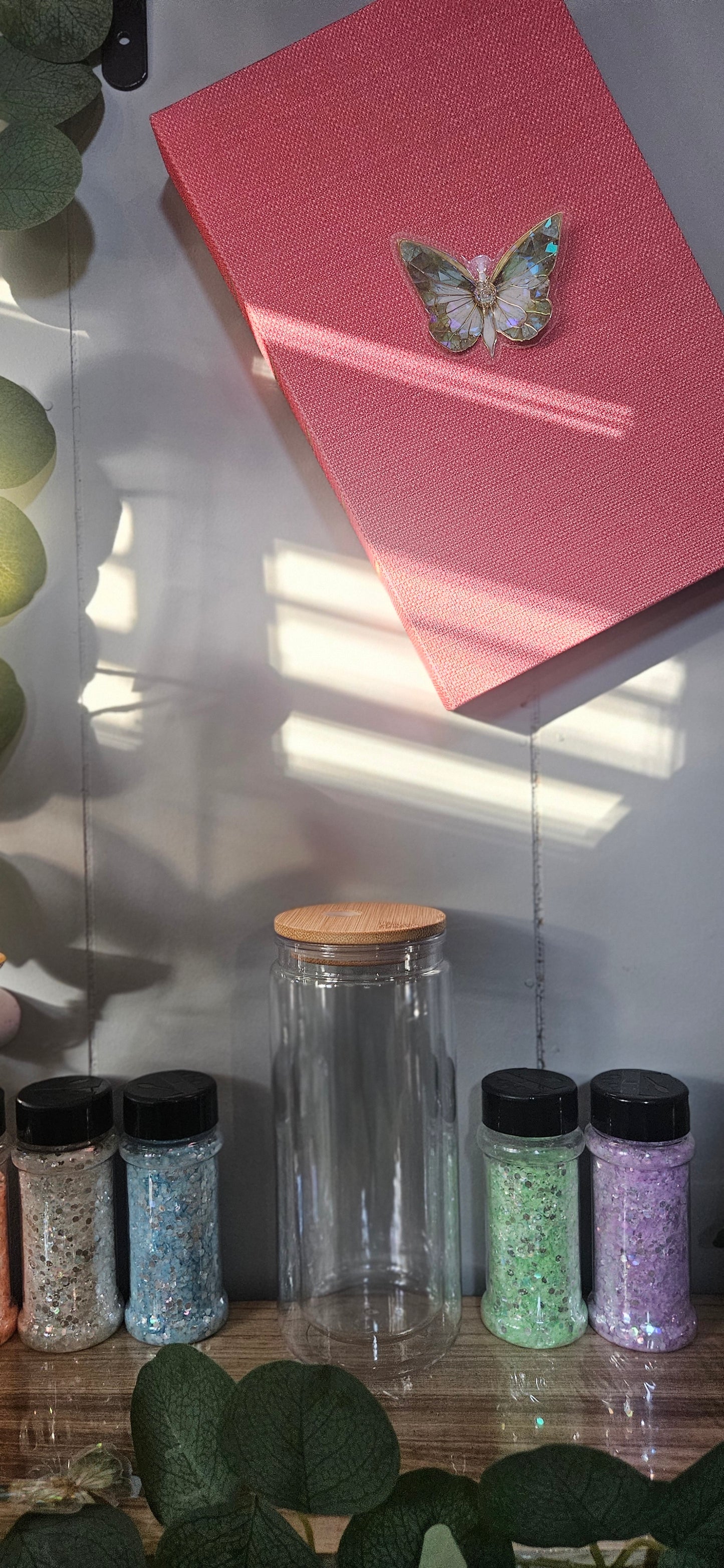 20oz Glass Snowglobe Tumbler