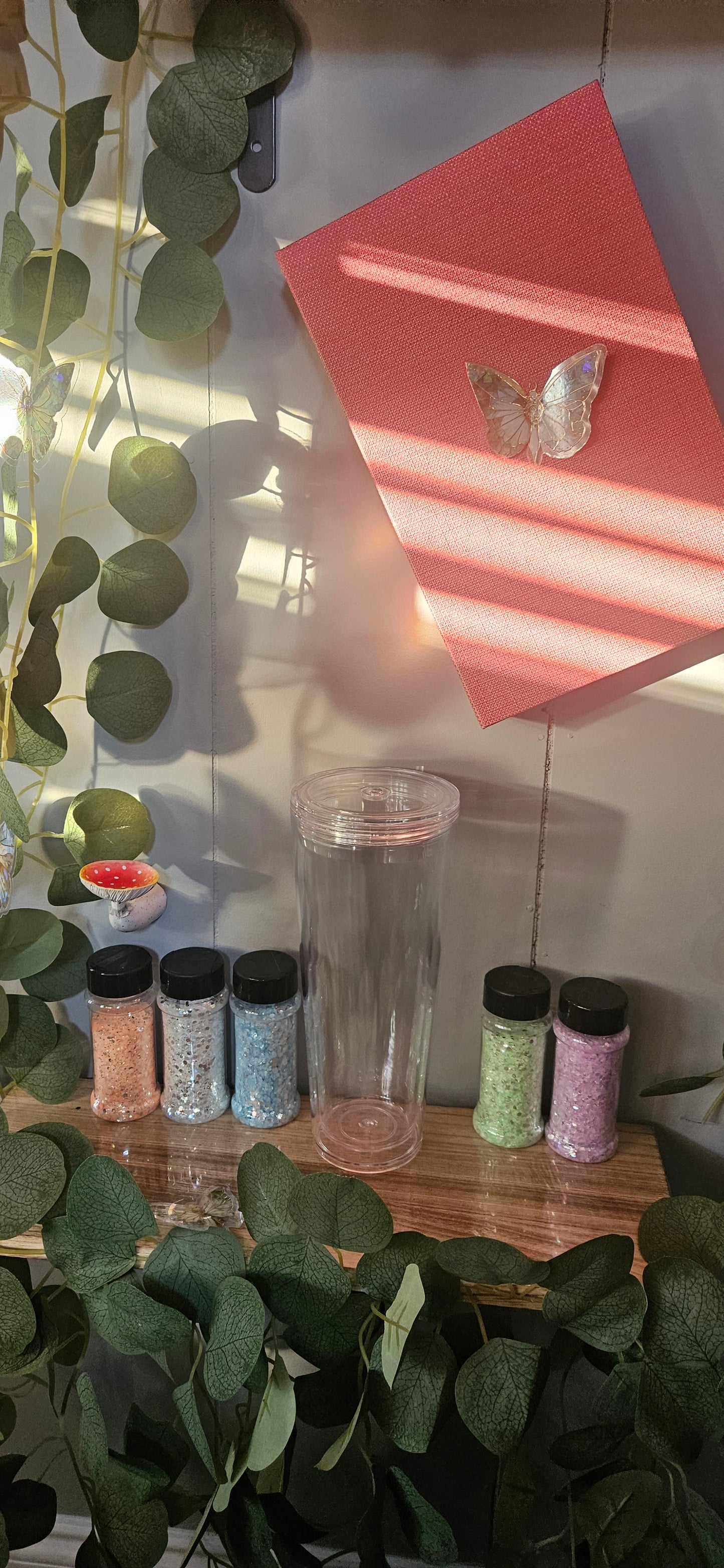 24oz Acrylic Snowglobe Tumbler