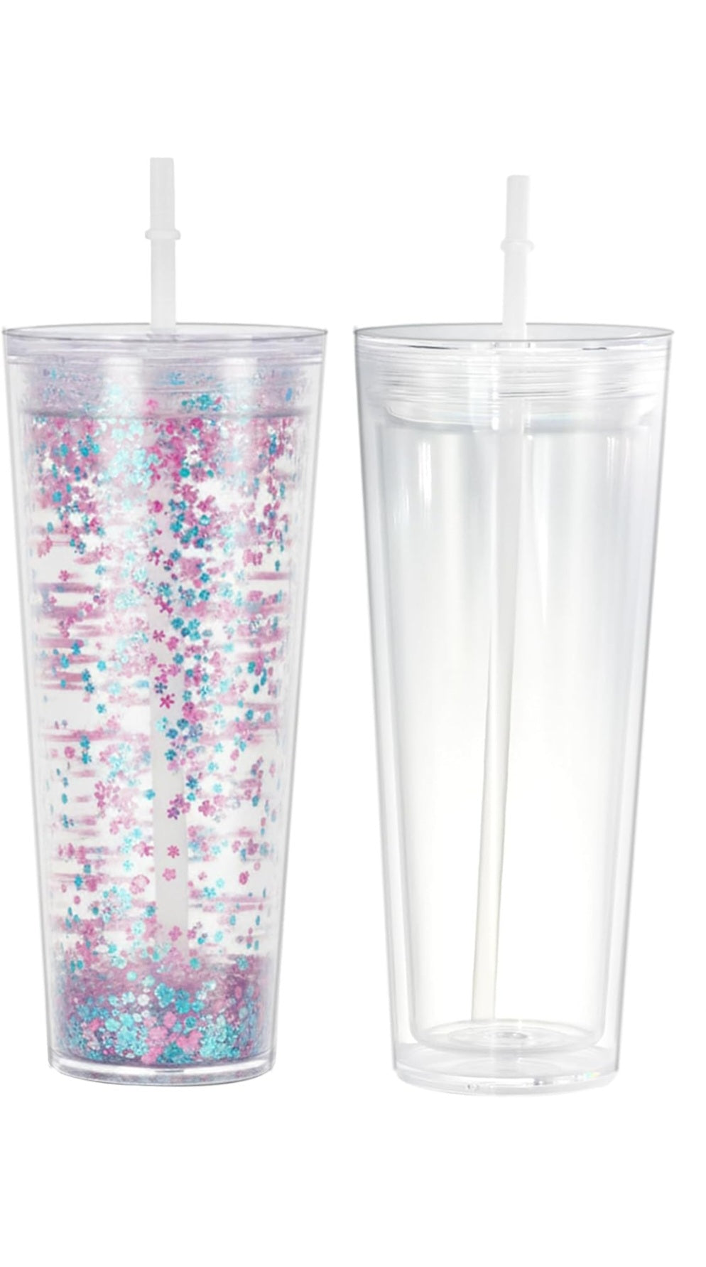 24oz Acrylic Snowglobe Tumbler