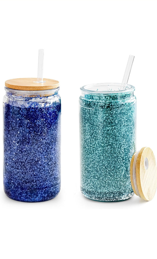 16oz Acrylic Snowglobe Tumbler